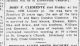Clemente, John F, - Obituary