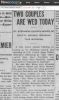 Majercin-Lesak Wedding - News Article in the 26 Jun 1917 Streator Times Newspaper