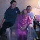 Arasimowicz, Melen - Photo on her 98th birthday with two great-grandchildren.
