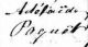 Paquet, Adelaide - Printed Name
